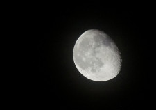 Close up shot of the Moon